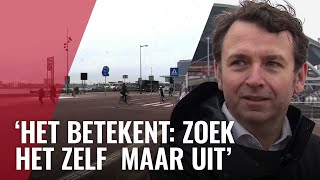 Nieuw verkeersplein zonder duidelijke regels bij CS [upl. by Paehpos]