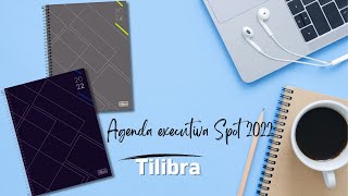 Nova Agenda executiva diária spot m9 Tilibra 2022 disponível nas cores cinza e preto [upl. by Ecitnerp]