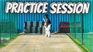 Cricket Net Session  Cricket Batting Practice In Nets  Batting technique  Batting Drills [upl. by Sallad497]