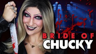 Tiffany Valentine Makeup Tutorial【Bride of Chucky】 Halloween 2021  Madalyn Cline [upl. by Adnirol]