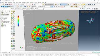 Simulation CEL explosion inside the CFRP composite vessel in Abaqus [upl. by Hcurob]