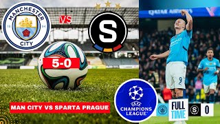 Man City vs Sparta Prague 50 Live Stream Champions league Football UCL Match Score Highlights 2024 [upl. by Sakul690]