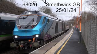 68026 Smethwick Galton Bridge 250124 Also 196106 [upl. by Nebuer]