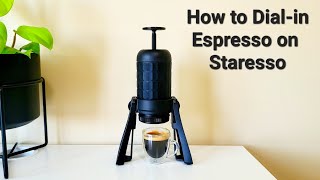 How to Dialin Espresso Using Staresso Portable Espresso Maker [upl. by Rialb]