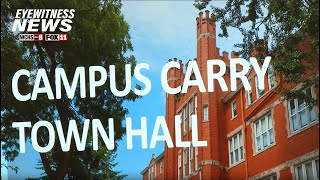 Marshall University holds town hall to update faculty students on campus carry implementation [upl. by Purpura]