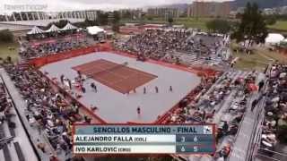 Alejandro Falla vs Ivo Karlovic Final ATP BOGOTA Claro Open Colombia 2013 [upl. by Nawad]