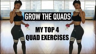 LOWER BODY WORKOUT  Top 4 QUAD Exercises [upl. by Peregrine]