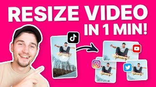 How to Resize a Video in 1 Minute ⏱ [upl. by Pail]