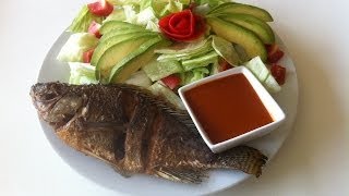 Mojarras fritas recipe 20 minute meal  Crispy tilapia recipe [upl. by Hitt]