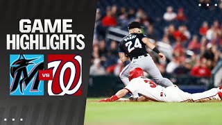 Marlins vs Nationals Game Highlights 91224  MLB Highlights [upl. by Orgel]