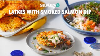 Latkes with Smoked Salmon Dip  Savory by Stop amp Shop [upl. by Almap]