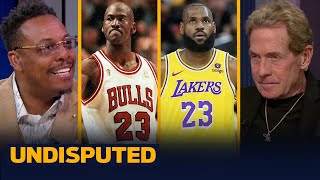 Paul Pierce If Lakers win title LeBron will be the ‘undisputed GOAT’ over Jordan  NBA  UNDISPUTED [upl. by Yauqram878]