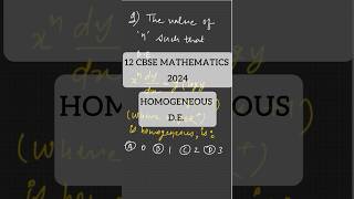 Homogeneous differential equation of degree ‘zero’ 12cbse [upl. by Schreib]