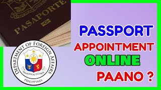 Passport Online Appointment Paano mag Book sa DFA [upl. by Harat]