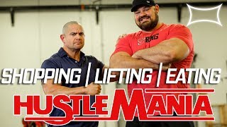 Shopping Lifting Eating with Brian Shaw  Hustlemania 22 [upl. by Hannasus]