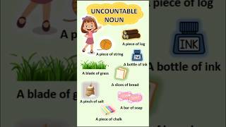 Noun  uncountable noun englishgrammar [upl. by Clie]