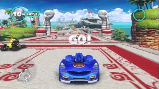 Sonic amp AllStars Racing Transformed  Quicklook Nintendo Wii U [upl. by Aerdnu]