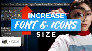 Increase GIMP UI Font and Icons Size  Quit Straining Your Eyes [upl. by Stinson]