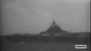 Kamikaze attack on USS Ticonderoga CV14  21 January 1945 [upl. by Kaehpos383]