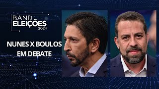 Nunes e Boulos trocam acusações sobre apagão em São Paulo durante debate na Band assista [upl. by Adara]