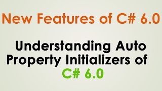 AUTO PROPERTY INITIALIZERS OF C 60 [upl. by Kennedy]