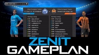 PES 2013  Best Zenit St Petersburg Gameplan  Formation  HD [upl. by Kwan884]