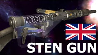 How a Sten Gun Works  WW2 SMG  Operation and Field Strip [upl. by Ide558]