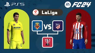 Villarreal vs Atletico Madrid  La Liga 202425  FC 24 Gameplay [upl. by Miran]