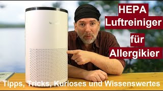 ✅HEPA Luftreiniger für Allergiker und Raucher gegen Viren und Pollen Review Test vom Proscenic A8 [upl. by Khalid]