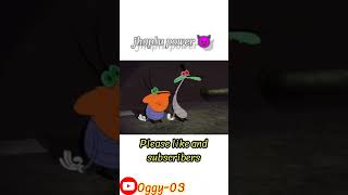 jhaplu power 😈Oggy and cockroach [upl. by Arodoet]