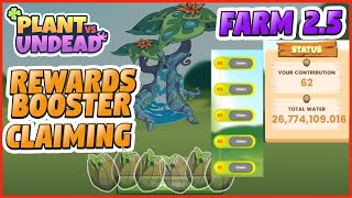 PVU FARM 25 ACTUAL CLAIMING OF REWARDS BOOSTER  BEST NFT GAMES  BLOCKCHAIN GAMES  SEEDS SAPLING [upl. by Airotnes]