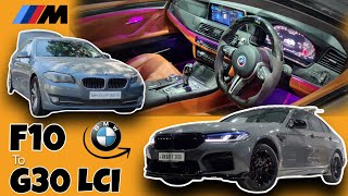 BMW 5 Series 2012 F10 to 2024 G30 M5 Conversion  Custom Interior Exterior Performance Upgrades [upl. by Inaffit]