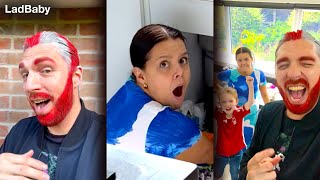 Pranking Mum with England Flag Hair 🤣🏴󠁧󠁢󠁥󠁮󠁧󠁿 [upl. by Harden422]