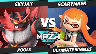 Delfino Maza 2023  Skyjay Incineroar Vs Scarynker Inkling Smash Ultimate  SSBU [upl. by Aiyt11]