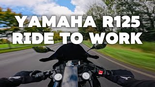 Yamaha R125 2024 Ride to work  Akrapovic sound with dbkiller [upl. by Johan]