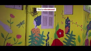 Art to inspire and empower girls by DonateAWall Kolkata and Start India [upl. by Strain]