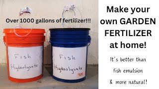 Fish Hydrolysate  How To Make Your Own Fertilizer  Natural Garden Amendments  Fish Emulsion [upl. by Janik]