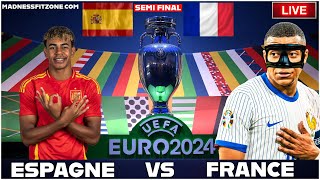 🇪🇸🇫🇷 ESPAGNE  FRANCE LIVE 🛑  SEMIFINAL 🚨ALLEZ LES BLEUS  EURO 2024 LIVE [upl. by Otir319]