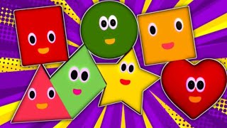 Triangle Rectangle Rhymes We are Shapes Learning Shapes Name CL Kids The Shapes Song shape [upl. by Rowland]