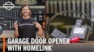 HarleyDavidson Garage Door Opener with HomeLink Overview [upl. by Akeemaj]