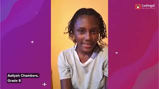 Student from Jamaica talks about their coding class at Codingal  Aaliyah Chambers Grade 8 [upl. by Loleta]