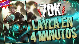 LAYLA EN 4 MINUTOS DESPUES DEL REWORK 😍Como usar a Layla Layla Guía ⚔️ MOBILE LEGENDS NEXT ESPAÑOL [upl. by Lauzon]