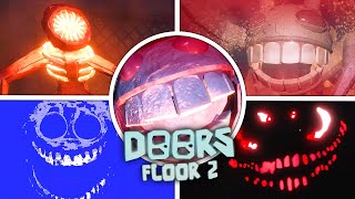 DOORS FLOOR 2 UPDATE 🔥 All Jumpscares  New Entities [upl. by Ruff]