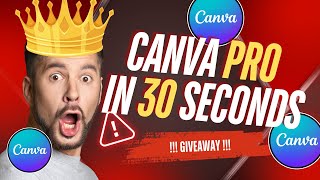 CANVA PRO IN 30 SECONDS  Get Canva pro team invite link  Canva pro team invitation link 2024 [upl. by Enehpets]