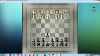 Chess Titans level 10 final level on Windows 7 playing both white black v computer silent video [upl. by Atal]