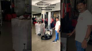 Robotic pallet wrapping machine 9843313306 paccoautomation robotics coimbatore [upl. by Dreyer]