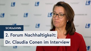 2 Forum Nachhaltigkeit Dr Claudia Conen im Interview [upl. by Dorwin]