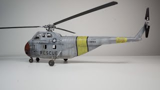 Sikorsky H19 Chickasaw Rescue Helicopter 148th scale Full Build Revell  4k [upl. by Araminta]