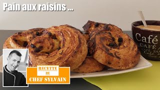 Pain aux raisins  Recette par Chef Sylvain [upl. by Emya]