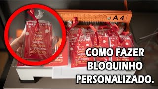 Como fazer bloquinhos personalizados rápido e fácil [upl. by Atiek]